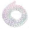Transparent Painted Glass Beads Strands X1-DGLA-A034-T8mm-A23-5