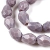 Opaque Solid Color Imitation Jade Beads Strands EGLA-N013-P6mm-D09-3