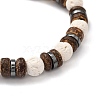 Natural Lava Rock(Dyed) Stretch Bracelets BJEW-JB05359-02-2