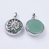 Natural Green Aventurine Pendants G-K234-C10-2