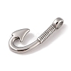 304 Stainless Steel Hook Clasps STAS-C109-13B-AS-2