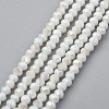Electroplate Glass Beads Strands X-GLAA-F079-A-AB02-1