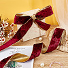 Single Face Velvet Wired Ribbon OCOR-WH0078-222B-04-5