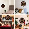 Artsy Woodsy Wheel of the Year Wood Witch Calendar Hanging Wall Decorations HJEW-WH0027-024-7