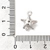 Marine Animal Theme Platinum  Brass Micro Pave Clear Cubic Zirconia Pendants KK-U031-01P-06-3