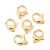 Brass Lobster Claw Clasps X-KK-D065-02G-1