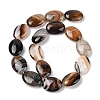 Natural Striped Agate/Banded Agate Beads Strands G-Q182-01F-3