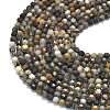 Natural Larvikite Beads Strands G-A260-A23-01-3