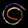 Chakra Theme Natural Red Rainbow Jasper & Yellow Aventurine & Tiger Eye & Green Aventurine & Blue Spot Stone & Lapis Lazuli & Amethyst Beads Strands G-F668-14-6mm-4