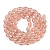 Transparent Glass Beads Strands GLAA-N071-01A-A04-2