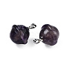 Natural Amethyst Pendants PORC-T132-053I-3