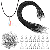 60Pcs 2MM Round Imitation Leather Cord Necklace Making NJEW-SC0001-93-1
