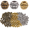 180Pcs 3 Styles Tibetan Alloy Beads TIBE-PA0001-01-1