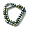 Electroplated Synthetic Magnetic Hematite Beads Strands G-I364-J01-07-2