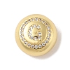 Rack Plating Brass & Cubic Zirconia Pendants KK-Z047-07G-G-RS-1