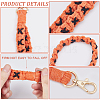 Cotton Handmade Braided Wrist Lanyard Pendant Decorations KEYC-WH0007-001B-5