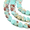 Dyed Synthetic Imperial Jasper Beads Strands G-M403-A38-01-4
