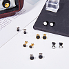 FIBLOOM 12Pcs 6 Colors 304 Stainless Steel Enamel Stud Earrings for Men Women EJEW-FI0002-94-4