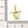 Brass Micro Pave Cubic Zirconia Pendants KK-Q040-02G-G-3