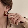 Zinc Alloy Resin Hoop Earrings FS-WG1C3F9-05-1