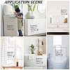 Removable PVC Self Adhesive Toilet Stickers DIY-WH0491-33A-4