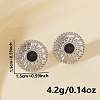 Geometric Stainless Steel Sun Stud Earrings EF1718-1-2