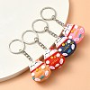 4Pcs PVC Cartoon Lucky Cat Doll Pendant Keychain KEYC-YW0001-10-1