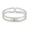 Non-Tarnish 304 Stainless Steel Hollow Hinged Bangles BJEW-Q348-01P-3