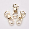 Alloy Swivel Clasps X-PALLOY-WH0065-12LG-2