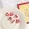 Valentine's Day Acrylic Enamel European Beads OACR-L001-01-2