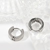 201 Stainless Steel Hoop Earring EJEW-C131-05P-2