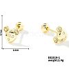 Delicate Cartoon Daily Commute Brass Pave Clear Cubic Zirconia Ear Plugs Gauges HK9151-3-1