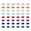  90pcs 6 colors Transparent Resin Beads RESI-TA0001-58-17