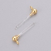 Transparent Painless Prevent Allergy Resin Stud Earring Findings KY-L005-07G-1