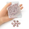 50Pcs Polymer Clay Rhinestone European Large Hole Beads FPDL-YW0001-01A-3