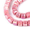 Anti-Tarnish Electroplate Glass Beads Strands GLAA-T025-6mm-10F-3