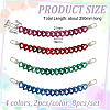 8Pcs 4 Colors Acrylic Boot Strap Chains FIND-GO00004-2