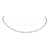 2Pcs 2 Styles Two Tone 304 Stainless Steel Bar Link Chain Necklaces for Women NJEW-JN05962-3