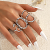 Minimalist Irregular Fashion Alloy Cuff Rings Sets SE5732-2