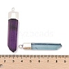 Natural Quartz Crystal Pointed Pendants G-P253-03S-08-3