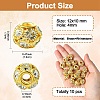 10Pcs Brass Beads RB-YW0001-19G-3
