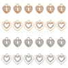   24Pcs 4 Style Alloy Pendants FIND-PH0003-44-1