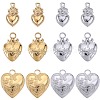 12Pcs 6 Styles Ion Plating(IP) 304 Stainless Steel Charms STAS-SC0008-82-1