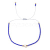 Adjustable Glass Seed Bead Braided Bead Bracelets for Women VT9382-10-1