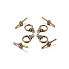 Tibetan Style Toggle Clasp X-MLF1075Y-NF-2