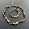 Natural Picture Jasper Chip Beaded Necklaces for Women IW6789-31-1