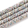 Electroplate Non-magnetic Synthetic Hematite Beads Strands X-G-N0322-01B-1