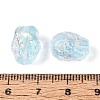 Handmade Foil Glass Beads Strands FOIL-N033-02F-4