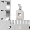 Ion Plating(IP) 304 Stainless Steel Micro Pave Cubic Zirconia Pendants STAS-Z107-06P-04-3