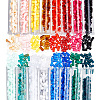  672~800pcs 16 Colors Opaque Acrylic Slide Charms OACR-NB0001-48-1